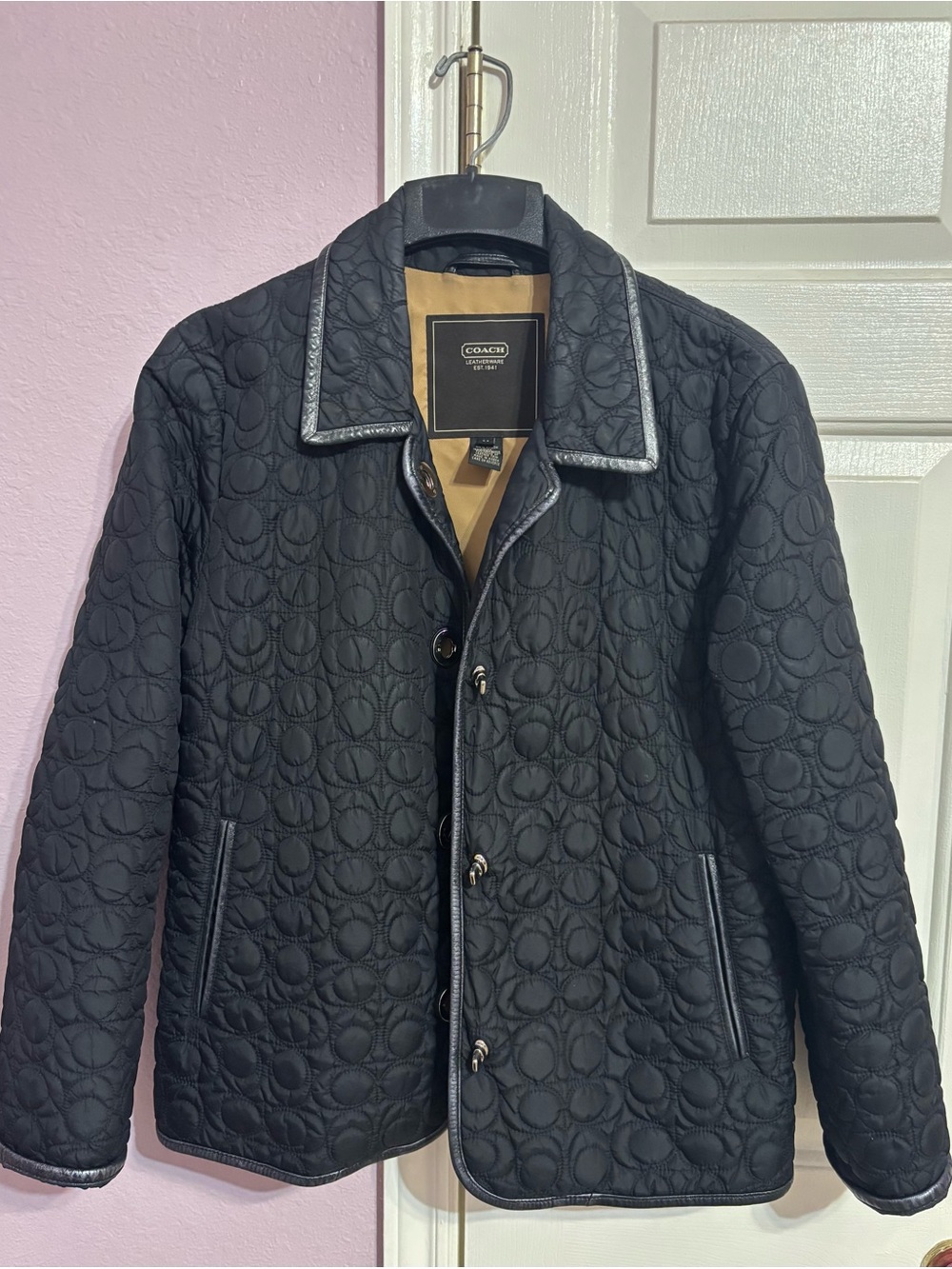 Coach Black Quilted Jacket